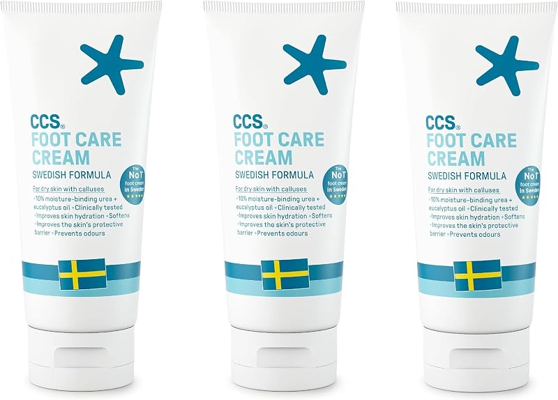 Troo Health Care CCS Foot Cream 175ml Pack of 3 Dry Rough Skin Relief