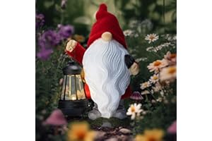 BUTTERTREE Gnome Christmas Decorations Outdoor - Solar Statues Garden Decor - Gnome Gifts, Gnome Decor, Garden Gnomes Outdoor, Garden Gonme, Colorful Box Packaging, Grandma Gifts from Granddaughter