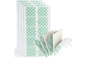 Bulina Double Sided Foam Tape Self-Adhesive Mounting Tape 40Pcs 4026 1.18" x 1.18" 0.06" Thick White Double Coated Urethane Sticky Square Pads for Walls Car Home Office DIY Card Picture