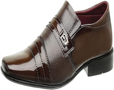 sapato social masculino verniz marrom