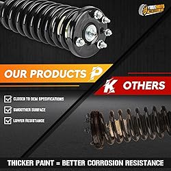 Front Struts Shock Absorber Sway Bar Links Kit Fit