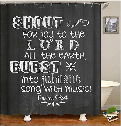Amazon Amdxd バスルームカーテン 装飾 英語 ポスター シャワーカーテン ブラック バスカーテン 180x0cm ブラック Wtqqyldedlp07 シャワーカーテン ホーム キッチン オンライン通販
