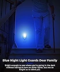 Blue Night Light, LOHAS Night Lights Plug into