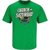Church On Saturday T-Shirt for Notre Dame College Fans (SM-5XL)