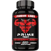 Prime Labs Testosterone Booster for Men, Supports Strength &amp; Stamina | Prime Test Blend with Tongkat Ali, Saw Palmetto &amp; Nettle Root, Made in USA, 60 Caplets