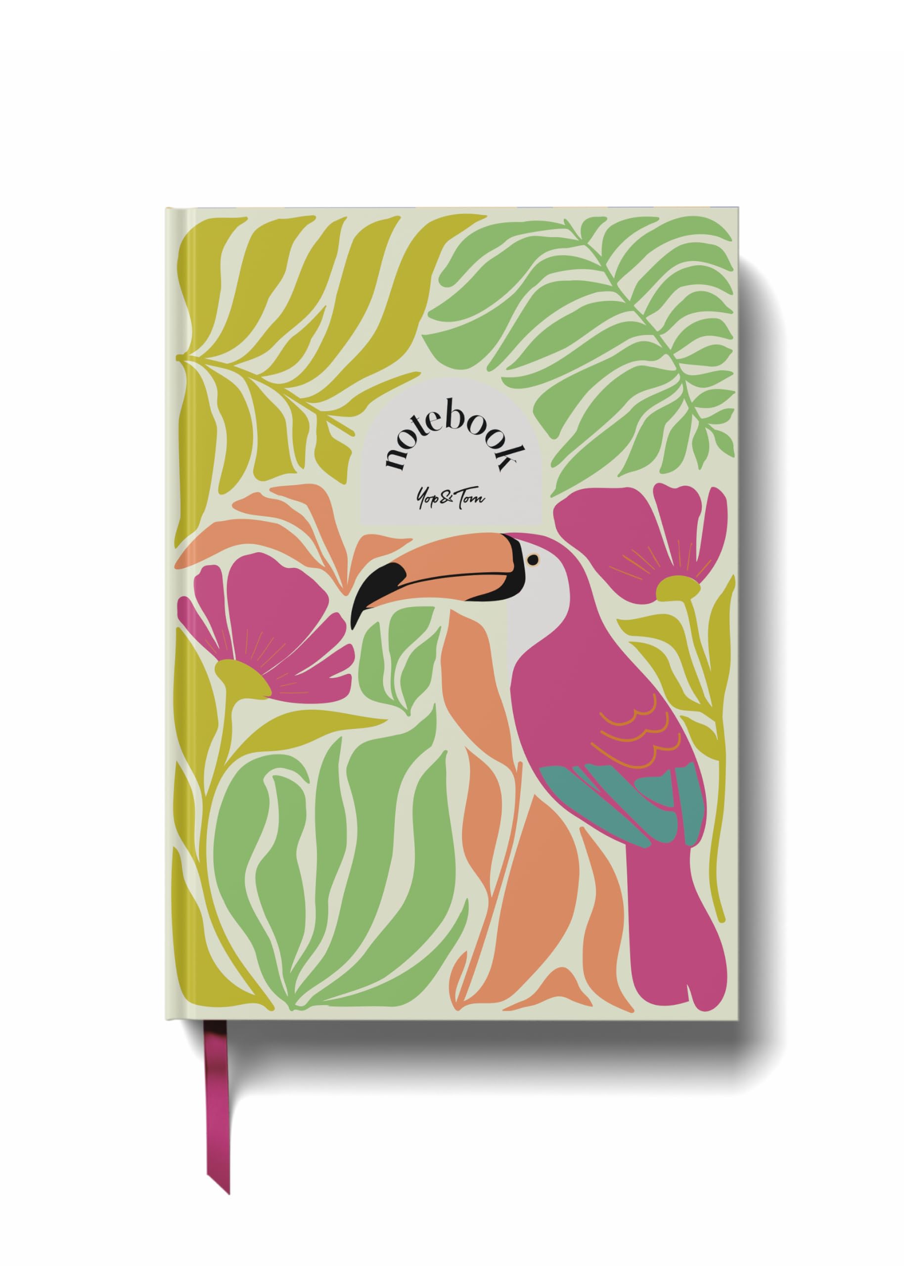 Yop & Tom Lined Notebook (A5) - Toucan Tapestry - Hardback Journal - Medium Ruled
