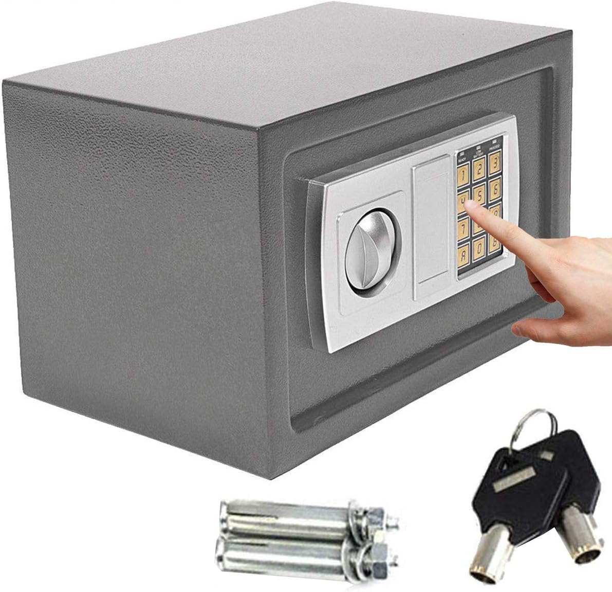Caja de seguridad para montaje en pared con dos llaves de ...