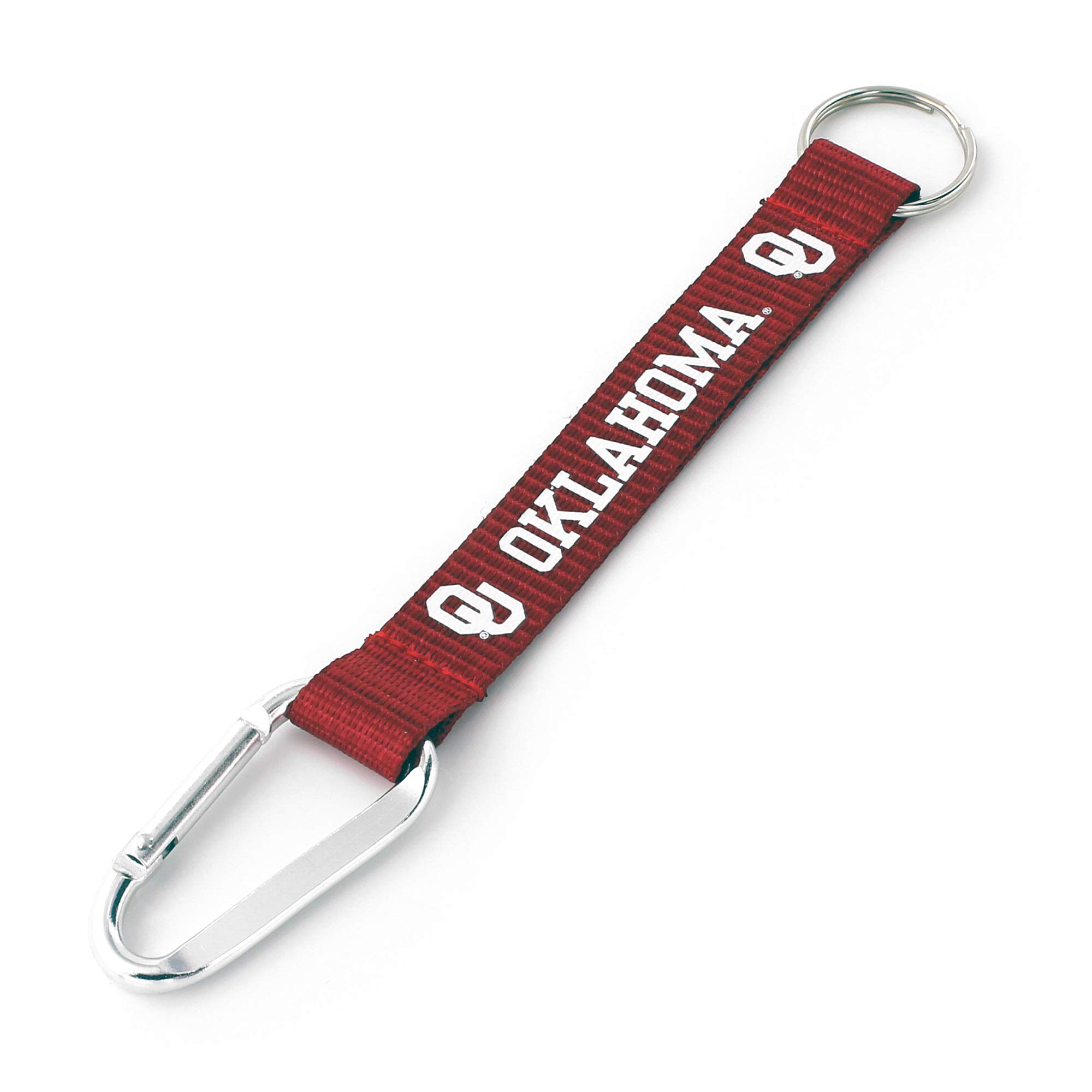 aminco NCAA Oklahoma Sooners Carabiner Lanyard Keychain
