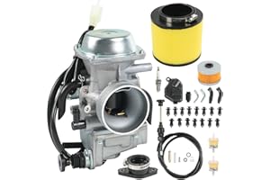 RUIANOMG Carburetor Replacement For Honda TRX350 Rancher 350 2000-2006 TRX400 Foreman 1997-2004, Include Oil Filter, Air Filter, Choke Cable
