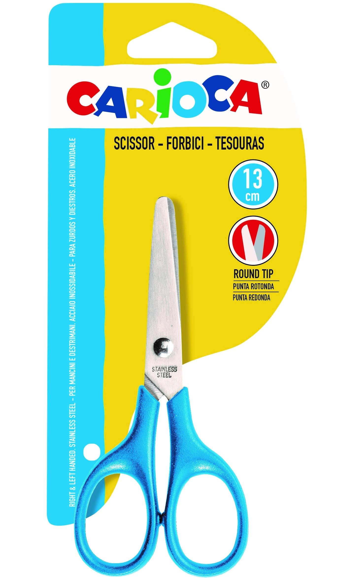 Carioca 42634 – Small Rounded School Scissors, Blue