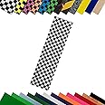 TURBO 9 x 33 Inch Skateboard Grip Tape Sheet White Checkerboard