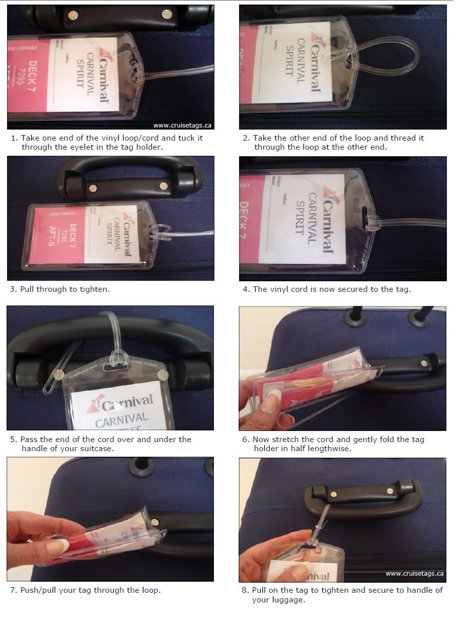 Cruisetags, Cruise Ship Luggage Tags (8 Pack) Buy Online in UAE