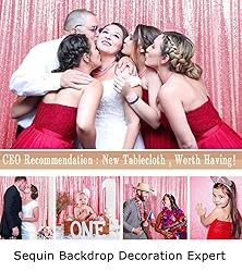 ShinyBeauty 4FTx7FT Sequin Photo Booth