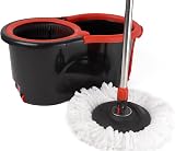 DIVCHI Spin Mop Bucket Set Extendable Handle 360 Rotation Mop Head Floor