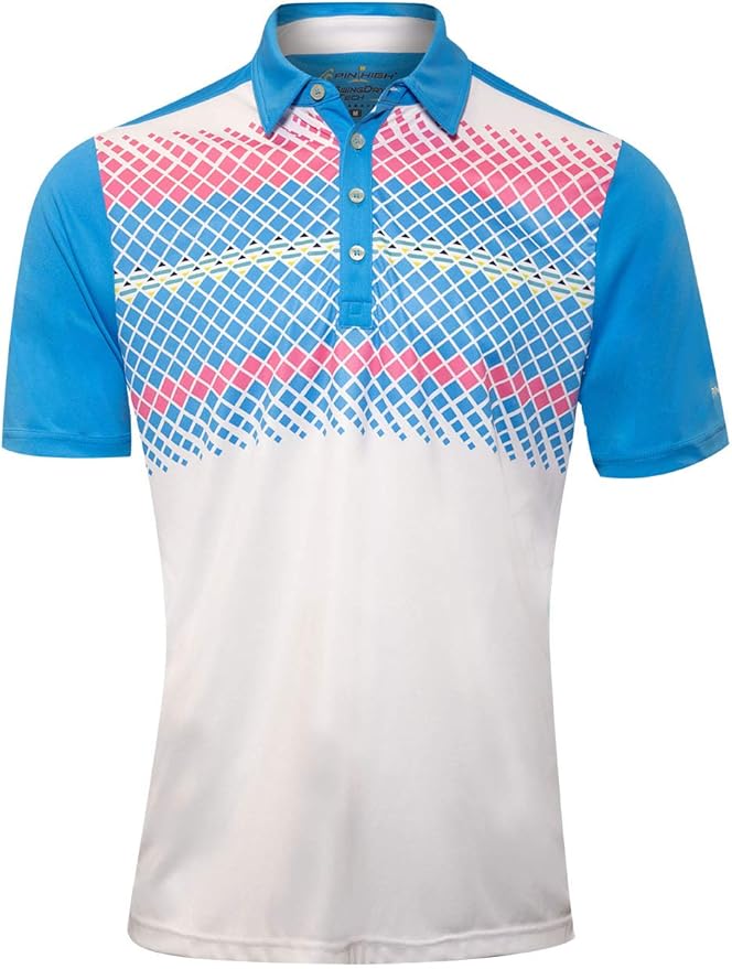 Pin High Ronnie SwingDry Tech Shirt Golf Polo for Men Medium