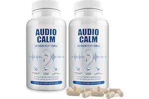 BACTICURE Audio Calm - Tinnitus Relief Supplement | Natural Stop Tinnitus Solution - Relieves Ear Ringing, Buzzing, Clicking | 60 Capsules (2)
