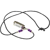 Hohner M38N-PU Mini Harmonica Necklace, Purple