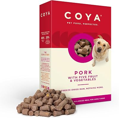 COYA Freeze-Dried Dog Food Pork 150g 80/20 Grain Free Hypoallergenic