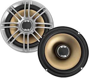 Polk Audio DB651 6.5"/6.75" 2-Way Marine Certified db Series Car Speakers with Liquid Cooled Silk Tweeters (Discontinued by Manufacturer),silver/black