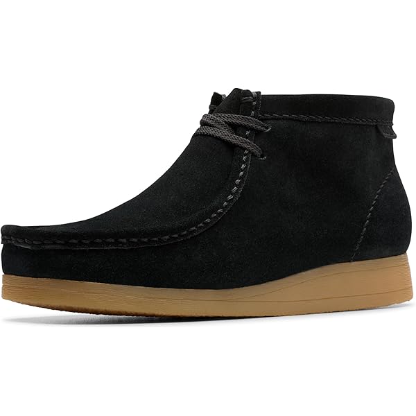 Amazon.com | Clarks Men Wallabee Evo Boot Black Suede 7 Medium | Shoes