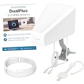 Waveform DualPlus: 2x2 MIMO Log Periodic Antenna, Complete Kit | External signal boosting antenna | 4G/5G routers &amp; gateways | T-Mobile Home Internet, Verizon, AT&amp;T | 20' cable, Window entry