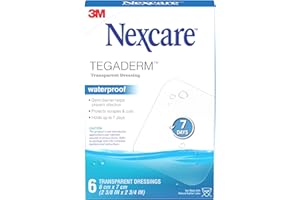 Nexcare™ Tegaderm™ Transparent Dressing H1624-06-CA, Waterproof, 2 3/8 in x 2 3/4 in (6 cm x 7 cm), 6/Pack