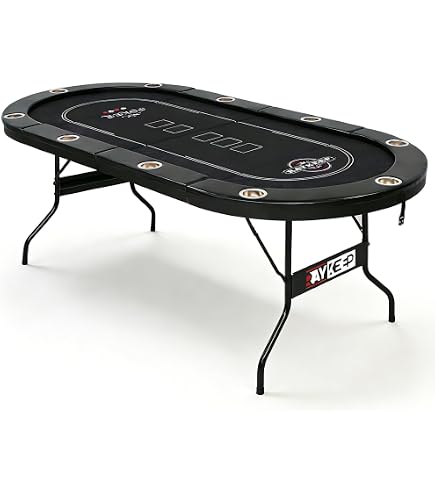 Amazon.com : Barrington Charleston 10 Player Folding Poker Table