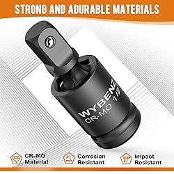 3 Pcs Universal Joint Swivel Socket Adapter Set
