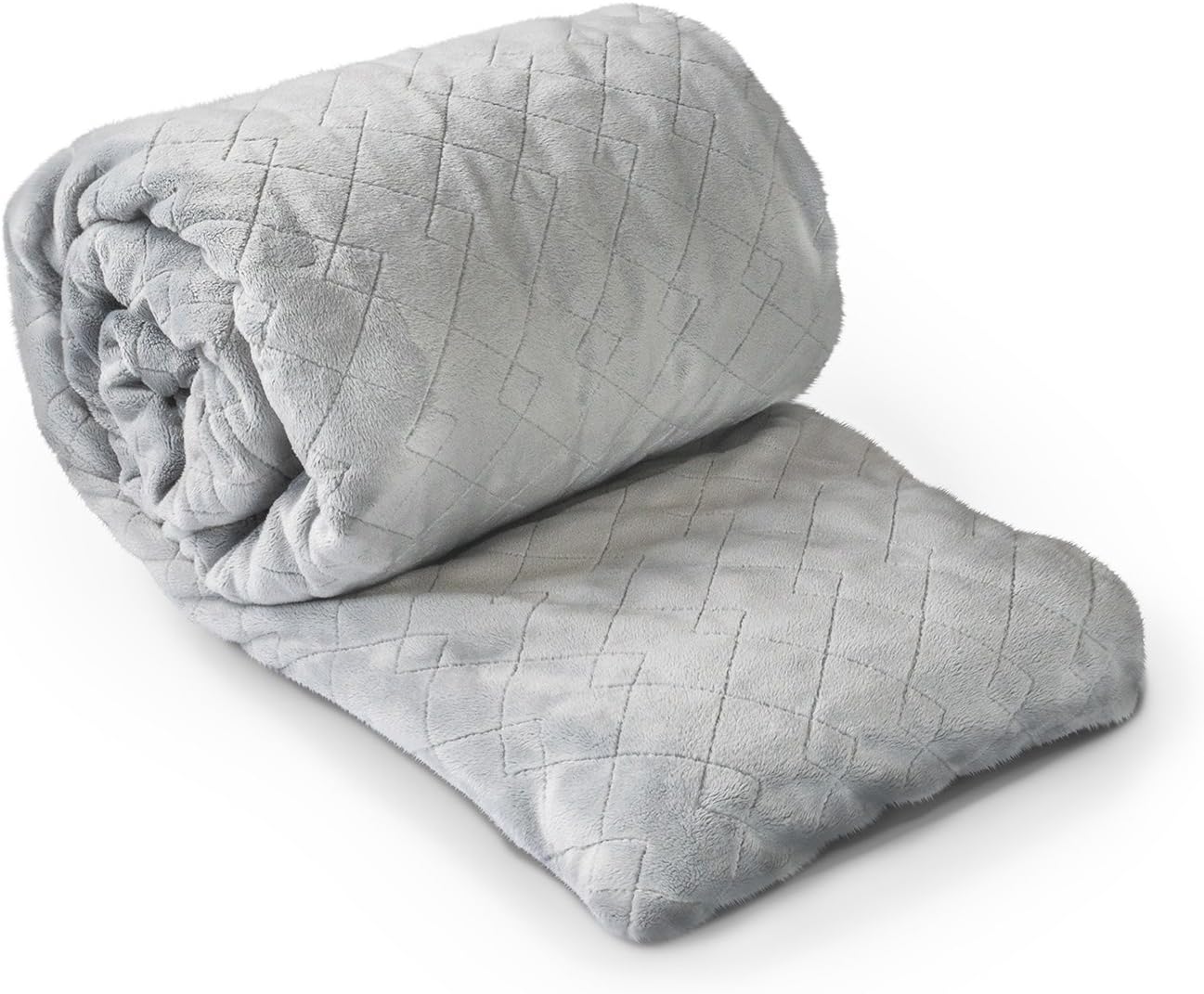 Weighted Blanket (Grey, 11 Kg) - 7kg & 9kg also available. Discover better sleep, less anxiety, lower stress. Good for insomnia, ADHD, PTSD, OCD