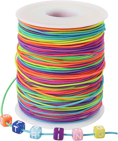 Tenn Well Stretchy Elastic String 1mm x 100m Multicolor Beading Cord