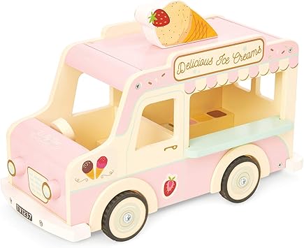 Wooden Doll House Dolly Ice Cream Van 