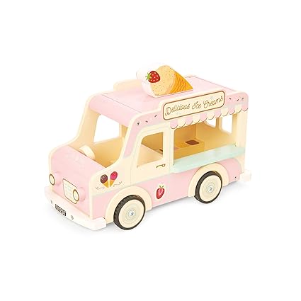 Le Toy Van Wooden Dolly Ice Cream Truck