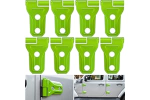 E-cowlboy Door Hinge Cover Trim Exterior Accessories Decoration for 2018-2025 Jeep Wrangler JL JLU Sport Sahara Freedom Rubic