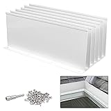 Pearwow Gutter Valley Splash Guard,Aluminum Rain