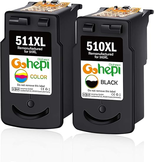Hyrax Trading Kit Ricarica Inchiostro Premium Per Canon PG-510/CL-511 &ndash; 1 Oz (nero, Ciano, Magenta, Giallo)