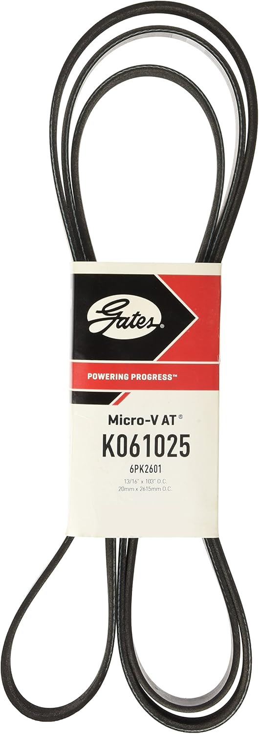Gates K061025 (6PK2601) V-Groove Belt: Automotive