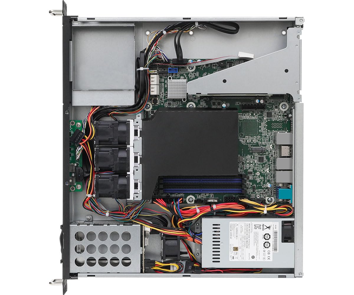 ASRock Rack 1U2S-B650 1U Rackmount Compact Server Barebone AMD Single Socket AM5 (LGA 1718) AMD Ryzen 7000 Series Processors 2 2.5