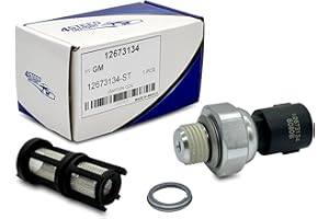 4STEED MOTORS 12673134 Engine Oil Pressure Sensor Switch with Filter Compatible with Chevrolet, Silverado, Cadillac, GMC, Pontiac, PS690 12585328 1S10842 917-143 PS308 4.8L 5.3L 6.0L 6.2L Suburban