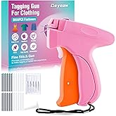 Stitch Gun for Clothes - Stitchy Tagging Gun for Clothing, Handheld Stitch Gun Quick Clothing Fixer, Sewing Kit Includes 6 Needle，3000 Fasteners(1500 Black & 1500 White)