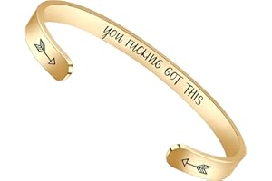 Btysun Bracelets for Women Mothers Day Bracelet Gifts from Daughter Inspirational Gifts for Women Graduation Gifts for Her Motivational Birthday Cuff Bangle Friendship Personalized Mantra Jewelry…