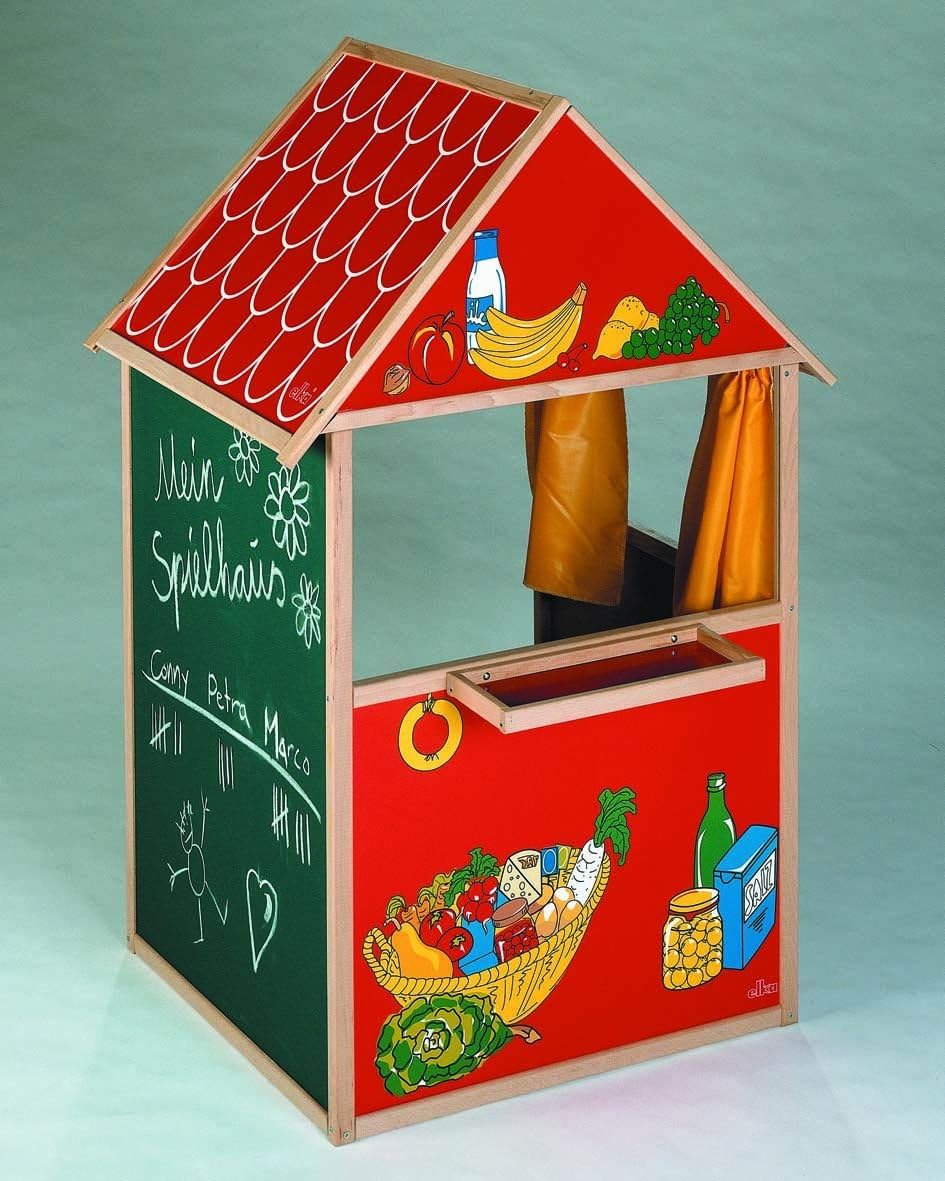 SPIELHAUS 3-SEITIG - Kombination für das Kinderzimmer, Kaufladen