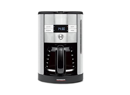 Gastroback 42704 Kaffeeautomat für 12 Tassen, silber