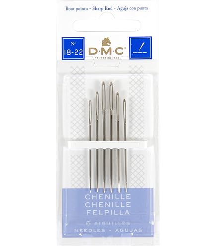 Gold Eye Chenille Needles - Size 24 - Package of 10 Made in Japan
