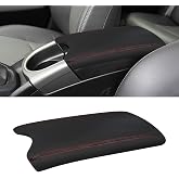 SUNBREATH Console Armrest Cover Compatible with Toyota Prius 2010-2015 | Black Arm Rest Storage Box Lids Cover, Microfiber Leather Protector Pad, Non‑Slip, Scratch &amp; Pet‑Resistant