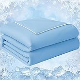 PENGZHU TECHNOLOGY Cooling Blanket Comforter Queen Size, Cooling Blankets for Hot Sleepers and Night Sweats, The Cold Blanket for Queen Size Bed, White Summer Blanket Breathable Soft.