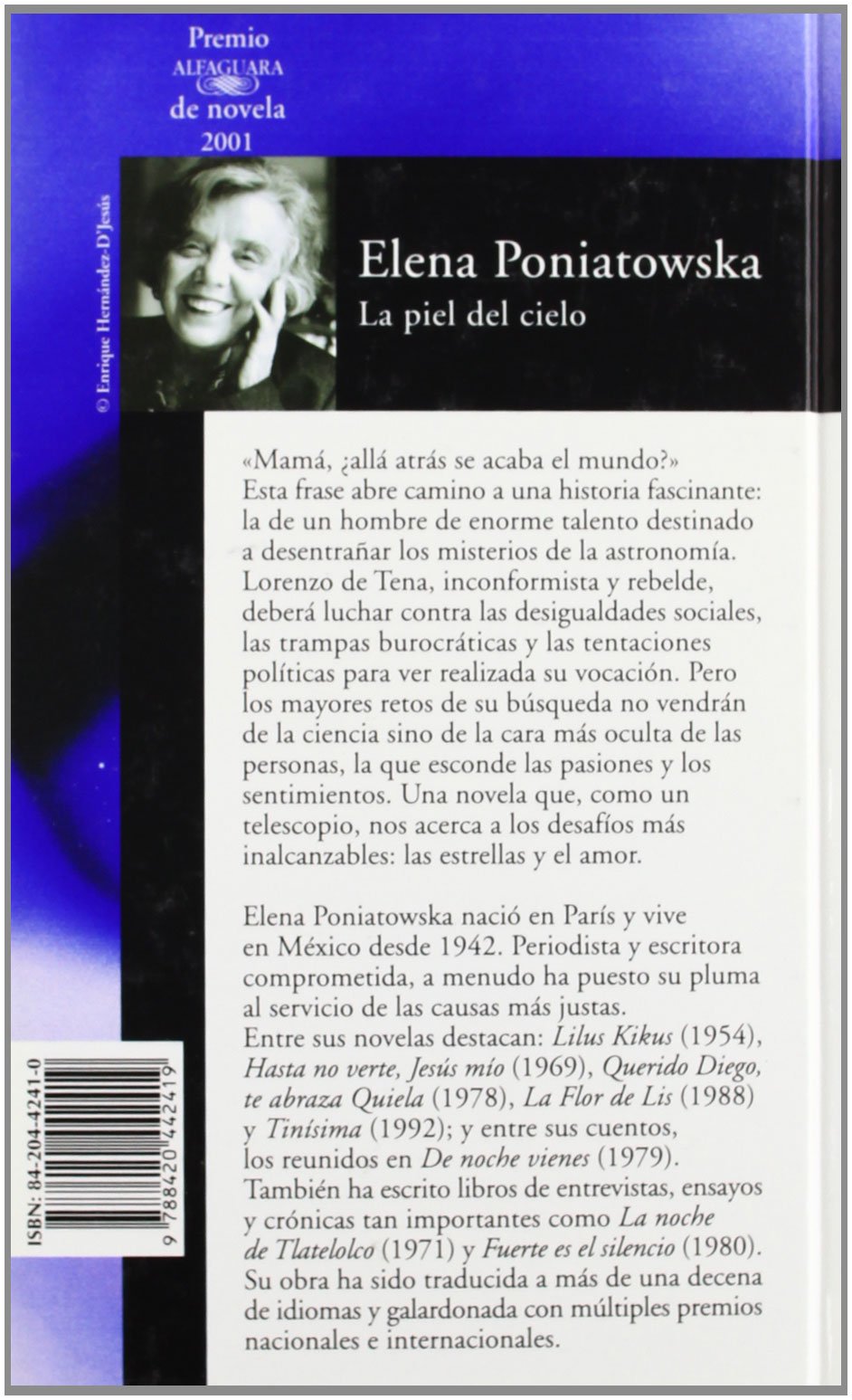 Amazon Com La Piel Del Cielo Hispanica Spanish Edition 9788420442419 Poniatowska Elena Libros