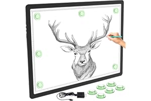 Phylosal Magnetic A2 Light Pad 25.2''x18.4'', Large 3-Color Modes Light Box, Diamond Art Light Board, Lightbox for Tracing and Drawing, USB Power Artcraft Light Table for Sketching, Weeding Vinyl
