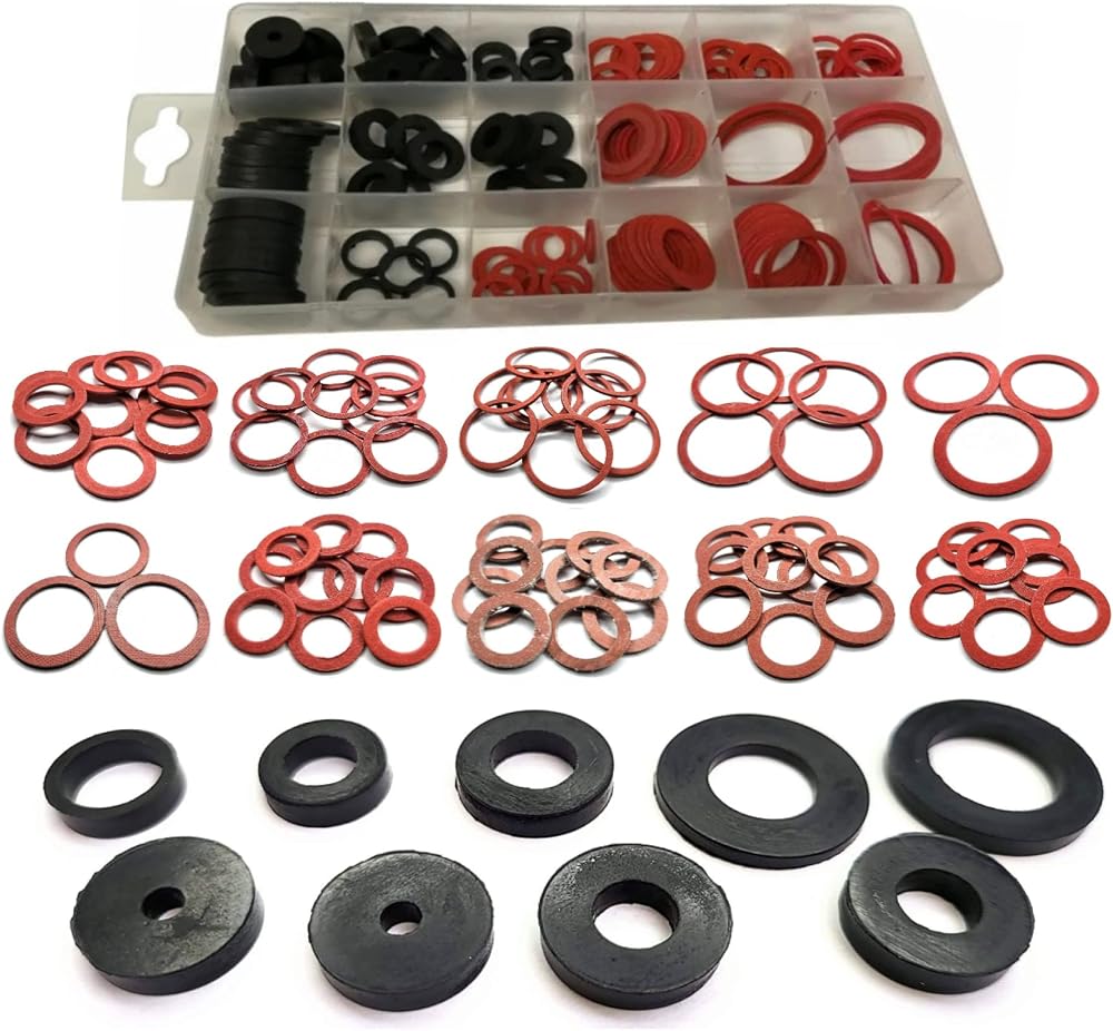Simply Products 141pc Sealing Washer Set Rubber & Fibre Assorted Kit