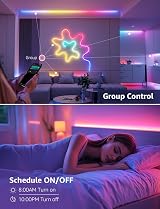 Lepro S1 AI Smart LED Strip Lights 5M RGB IC Alexa Google WiFi Music view 6