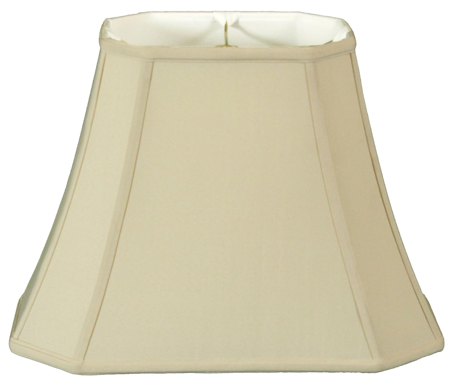 Royal Designs Rectangle Cut Corner Lamp Shade Beige (7 x 9) x (10.